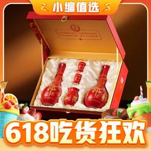 LANGJIU 郎酒 红花郎十 53度 酱香型白酒 500ml双瓶礼盒（送红花郎15小酒）