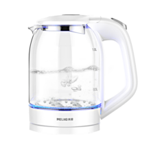 美菱（MeiLing）电水壶1.8L高硼硅玻璃烧水壶热水壶家用电热水壶MH-WB02