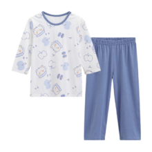 百亿补贴：Hodo Kids 红豆童装 儿童A类精梳棉七分袖睡衣套装 H4J3319