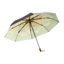 plus会员：蕉下（beneunder）【杨幂推荐】防紫外线晴雨伞三折双层黑胶防晒伞茉白
