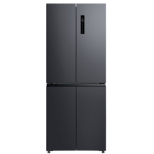 京东百亿补贴：TCL 405升 T3十字四门冰箱  双变频一级能效 R405T3-U 晶岩灰