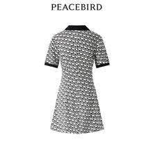 PEACEBIRD 太平鸟 款满印针织连衣裙 A3FAD2F06