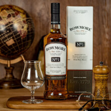 京东PLUS：BOWMORE 波摩一号 苏格兰单一麦芽威士忌 700ml 洋酒 礼盒装 艾雷岛