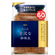 AGF 奢华咖啡店系列 特选混合特浓黑咖啡粉 120g/60杯