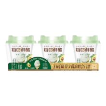 plus会员：蒙牛每日鲜酪牛油果风味发酵乳低温酸奶100g*3杯*10件+凑单