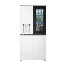 预售、PLUS会员：LG F544MEH85D 十字制冰透明门冰箱 508L 精华白