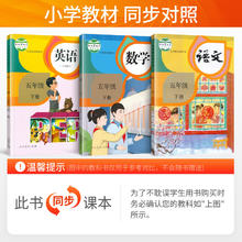 2024春新版 小学教材帮五年级下册语文数学英语人教版 小学五下教材帮语数英同步课本讲解解析教材解读全解课文内容同步练习教科书