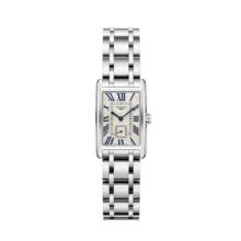 浪琴（LONGINES）瑞士手表 黛绰维纳系列 石英钢带女表 礼物 L52554716