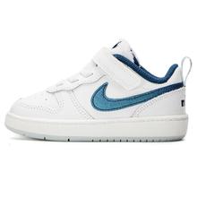 限尺码：NIKE 耐克 COURT BOROUGH{断码**}耐磨低帮魔术贴婴童鞋小白鞋休闲鞋板鞋