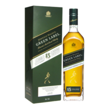 尊尼获加（JOHNNIE WALKER）绿方绿牌 15年 苏格兰 调和威士忌 洋酒 750ml