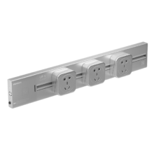 plus会员:西门子（SIEMENS）轨道插座可移动插线板 0.5米4000W银色轨道+3个银色插座+凑单品