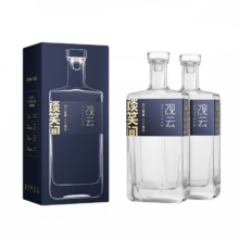 PLUS会员: 观云 蓝标谈笑间 浓香型白酒 52度 500ml*2瓶 盒装