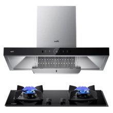 PLUS会员：VATTI 华帝 i11155S+i10082B 顶吸式油烟机 烟灶套装