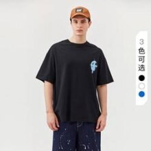 CAT 卡特彼勒 纯棉时尚印花短袖 CL1TSSD0241C09