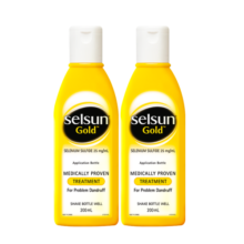 SELSUNGold2.5%l硫化硒强劲去屑洗发水控油止痒男女士洗发露200ml*2