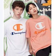 Champion 冠军 C8-X352 24年夏新款男女同款LOGO纯棉圆领短袖T恤