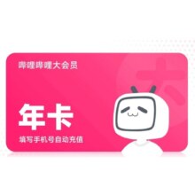 bilibili  哔哩哔哩 B站大会员年卡 12个月
