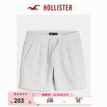 HOLLISTER 24春夏新款美式风宽松休闲抽绳毛圈布短裤男 KI328-4077 浅麻灰色 S (175/76A)