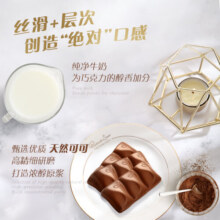 德芙（Dove）丝滑牛奶巧克力14g*16整盒224g家庭分享装休闲零食糖果礼物