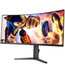 HKC 34英寸21:9带鱼屏 WQHD准4K 165Hz 1ms响应 1000R曲面升降旋转 HDR400 电竞游戏显示器 CG343U