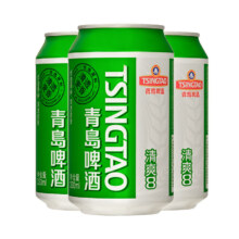 青岛 啤酒清爽8度 330mL 24罐