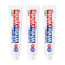 概率劵，Plus会员：狮王（Lion）大白牙膏White牙齿防蛀清新口气去黄去渍小苏打150g*3支日本进口