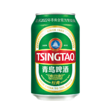 京东会员：青岛啤酒经典11度 麦香醇厚啤酒整箱 330mL 24罐 *2件