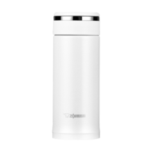象印(ZOJIRUSHI)保温杯轻巧直身不锈钢360ml白色 户外便携男女学生防漏水杯车载杯子日本进口SM-JF36-WA