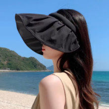 mikibobo 女士防晒遮阳帽 黑色