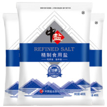 中盐 精制盐400g*3 加碘盐