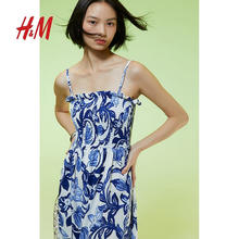H&M HM 上身缩褶连衣裙长裙1221999
