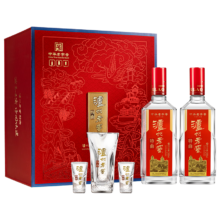 京东百亿补贴:泸州老窖（LUZHOULAOJIAO）特曲 浓香型 高度白酒 52度500ml*2瓶 花开富贵礼盒 （节日送礼）