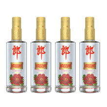 郎酒  顺品郎480金盖 浓酱兼香型 光瓶粮食酒 45度 480mL 4瓶