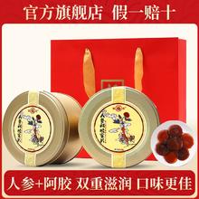 百亿补贴：福牌阿胶 人参蜜片即食切片蜂蜜片鲜参煲汤滋补营养品送礼长辈盒装