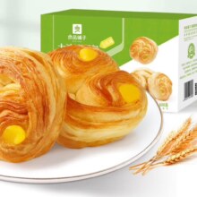 PLUS会员:良品铺子 大波浪面包 豆乳味600g*2箱