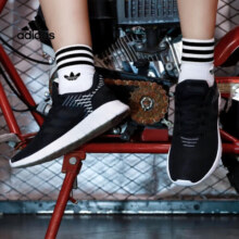 阿迪达斯（adidas）跑步鞋女鞋夏季新款复古低帮运动鞋网面透气缓震休闲鞋 F36339 黑白 37