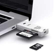 JX 京喜 读卡器usb3.0高速多功能多合一sd内存卡tf转换器白色2.0