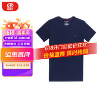 TOMMY HILFIGER 汤米希尔费格（Tommy Hilfiger）休闲简约男士圆领短袖T恤 09T3139-410