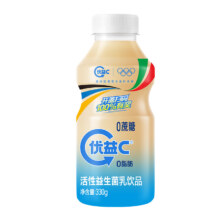 再补券、plus会员:蒙牛 优益C 0蔗糖 原味330g*12瓶