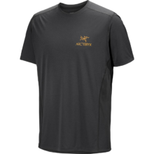 ARC’TERYX始祖鸟 MOTUS CREW ARC'WORD SS 透气 男子 速干短袖T恤 Black Heather/黑灰色 M