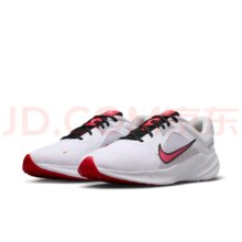 20点、店铺会员：耐克（NIKE）官方QUEST 5男子透气缓震跑步鞋夏季运动网眼支撑DD0204 104白/火焰红/浅烟灰/黑 42.5