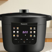 松下（Panasonic）4L电压力锅 焗鲜锅  NF-PC401-K黑色 4L