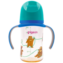 贝亲（Pigeon）双把手PPSU奶瓶 第3代奶瓶 240ml-马来熊 L号 6个月以上  AA220
