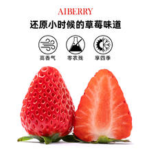 88VIP会员：AIBERRY草莓淡雪/净香250g+礼盒装新鲜水果香甜多汁顺丰空运