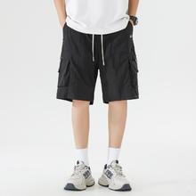 361° 夏季休闲五分裤立体口袋简约透气青年运动户外工装裤