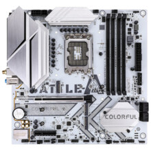 PLUS会员：COLORFUL 七彩虹 BATTLE-AX B760M-WHITE WIFI V20 M-ATX主板（INTEL LGA1700、B760）