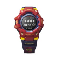 需入会：CASIO 卡西欧 巴塞罗那联名 G-SHOCK G-SQUAD系列 49.3毫米石英腕表 GBD-100BAR-4