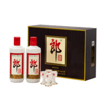 郎牌郎酒 53度 500mL 2瓶 礼盒装（赠礼品袋）