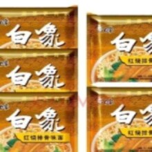 plus会员:白象方便面 红烧排骨面*5袋 实惠装