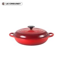 LE CREUSET 酷彩 珐琅铸铁锅 圆形 26cm 樱桃红